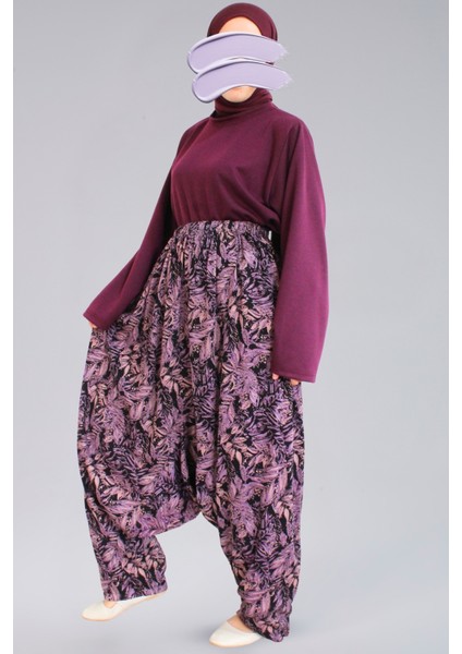 Kışlık Viskon Şalvar - Gabardin Viskon Kadın Şalvar Standart Beden indirimleri