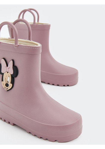 Yeni Sezon Minnie Mouse Baskılı Kız Bebek Yağmur Botu modelleri