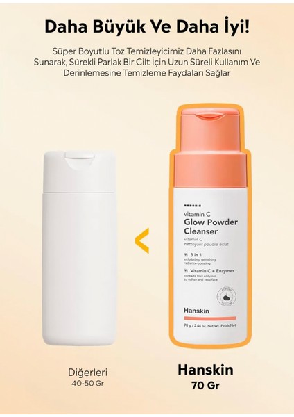 Vitamin C Glow Powder Cleanser C Vitaminli Aydınlatıcı Yüz Temizleyici Toz 70 gr fiyatları