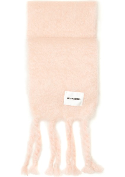 Pembe Kadın Yün Atkı