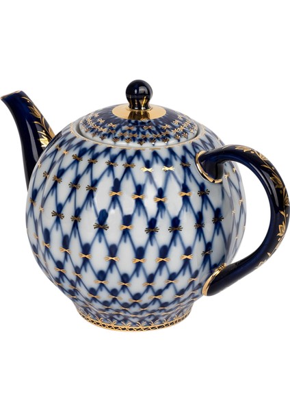 Cobalt Net Mavi Porselen Çaydanlık 600 ml fiyatları