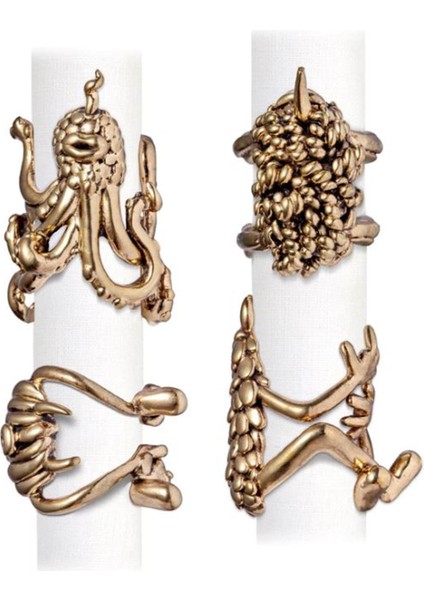 Haas Monster Ball 4lü Peçete Halkası Seti