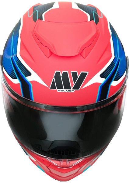 Gp My Helmet MKS002-RBW Güneş Vizörlü Şeffaf Çene Açılır Motosiklet Kaskı Xl fiyatları