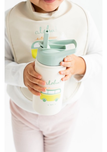 Ocean Life Mavi Paslanmaz Çelik Pipetli Termos Suluk 500ML fiyatları