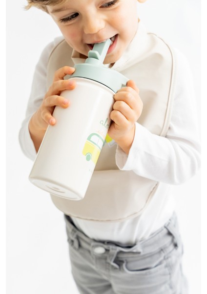 Ocean Life Mavi Paslanmaz Çelik Pipetli Termos Suluk 500ML fırsatları