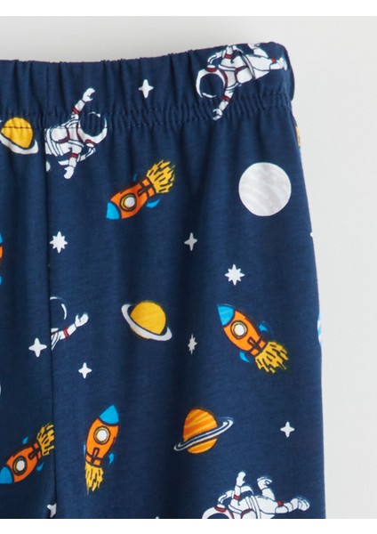 Yeni Sezon Beli Lastikli Erkek Çocuk Pijama Alt 2'li modelleri