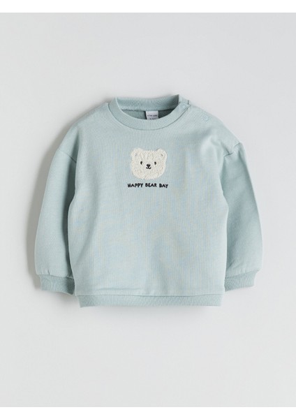 Yeni Sezon Bisiklet Yaka Erkek Bebek Sweatshirt ve Eşofman Alt 2'li fiyatları