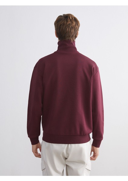 Yeni Sezon Fermuarlı Dik Yaka Erkek Kalın Sweatshirt fırsatları