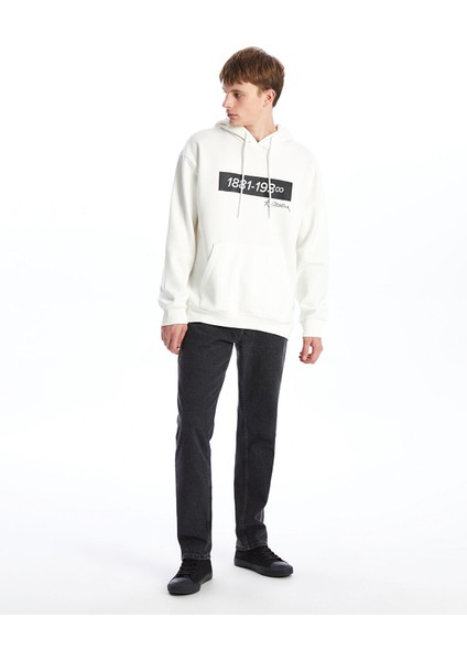 Yeni Sezon Uzun Kollu Baskılı Erkek Kalın Hoodie modelleri