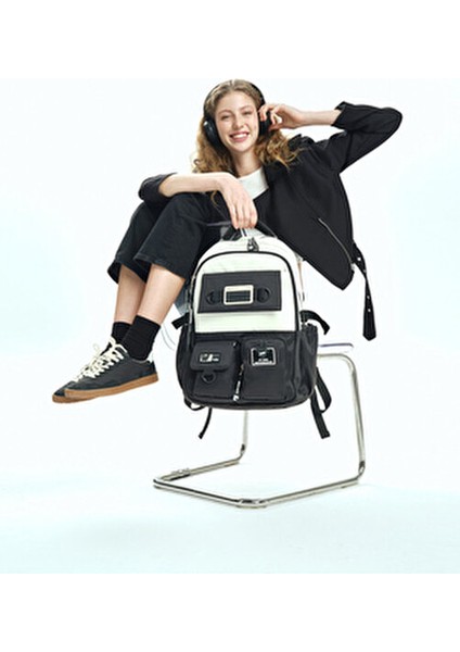 18828 Okul Çantası Suya Dayanıklı Çok Bölmeli Siyah fiyatları