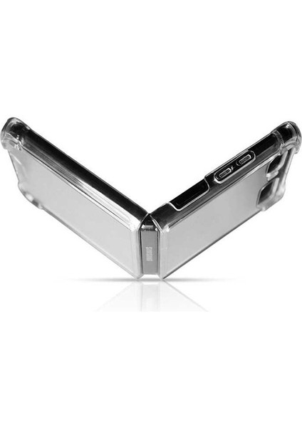 Galaxy Z Flip 4 Kılıf N7TH Nitro Anti Shock Silikon-Renksiz
