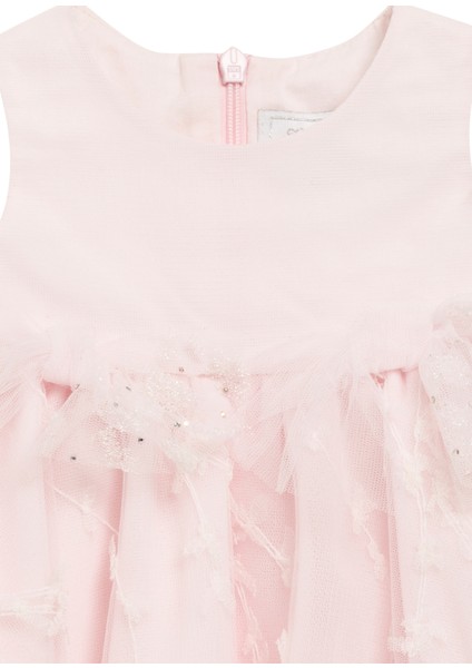 Pembe Tütülü Kolsuz Kız Bebek Elbise fiyatları