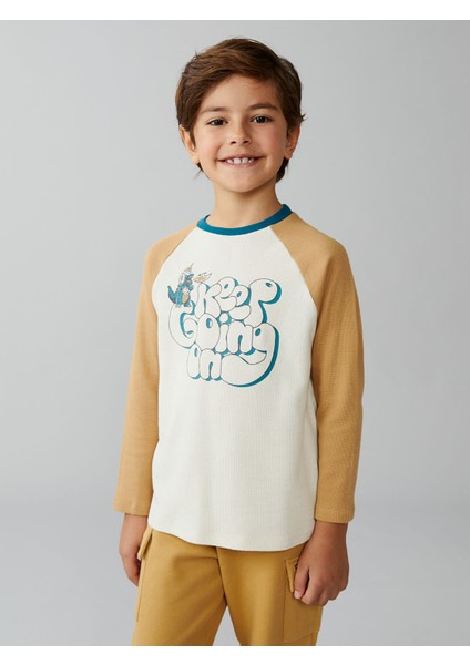Yeni Sezon Bisiklet Yaka Uzun Kollu Erkek Çocuk Tişört