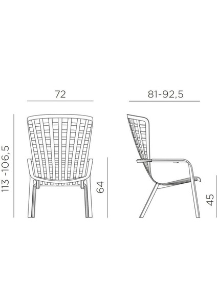 Folio tortora Bahçe Koltuğu modelleri