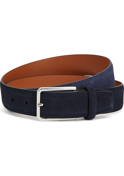 Lacivert Erkek Deri Kemer