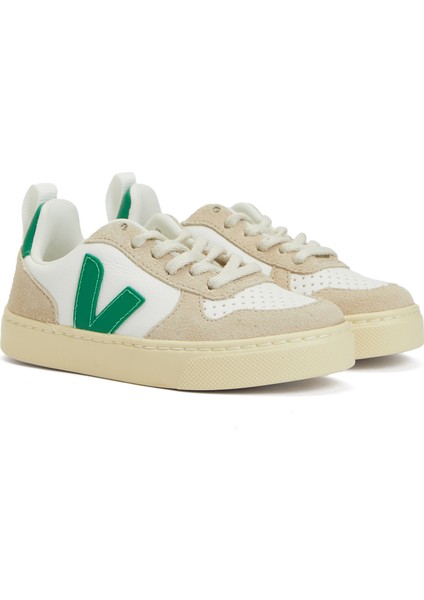 Small V-10 Beyaz Unisex Çocuk Deri Sneaker fiyatları