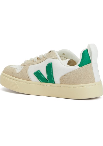 Small V-10 Beyaz Unisex Çocuk Deri Sneaker modelleri