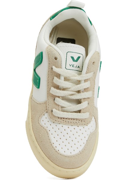 Small V-10 Beyaz Unisex Çocuk Deri Sneaker fırsatları