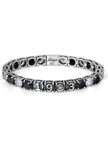 B-Lock 1907 Tennis Çok Renkli Erkek Gümüş Bileklik