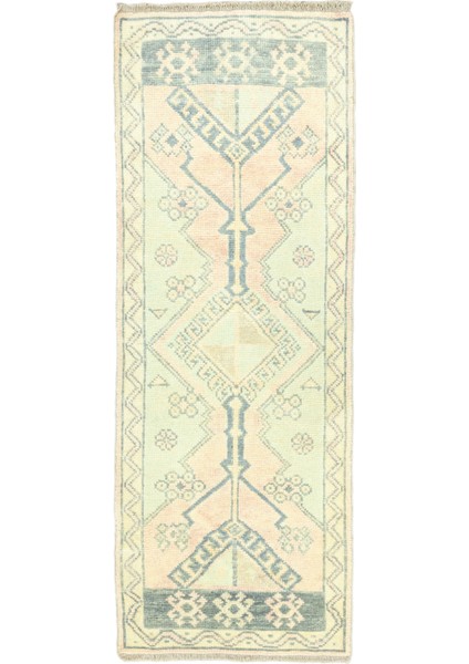 Yulsa Geometrik Desenli Yün Halı 70 x 193 cm