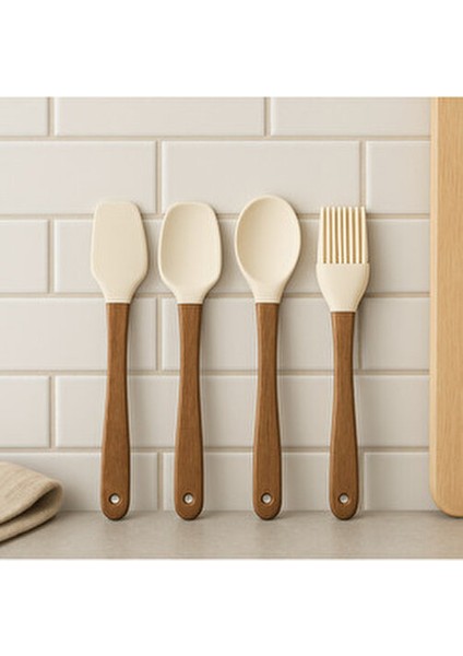 4’lü Mini Akasya Saplı Spatula Seti fiyatları