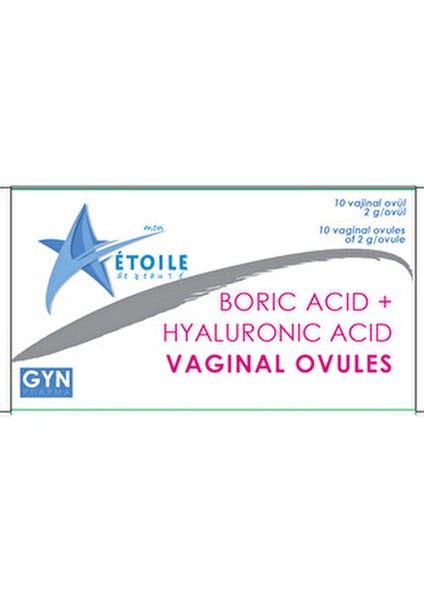 300MG Boric Acid + Hyaluronic Acid Ovule (2/10) fiyatları