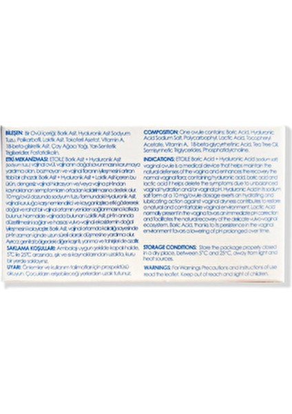 300MG Boric Acid + Hyaluronic Acid Ovule (2/10) modelleri