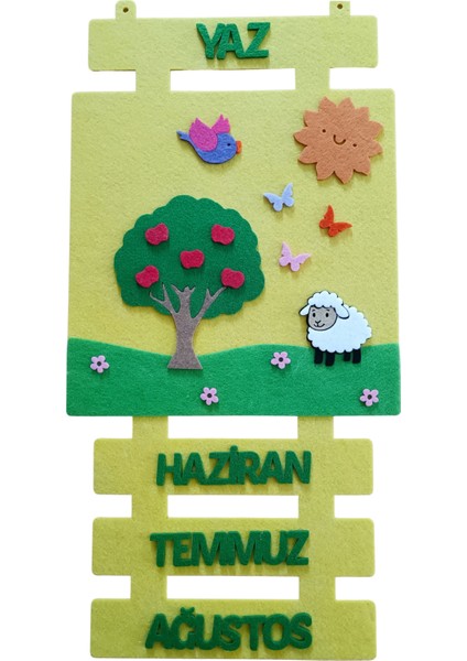 Keçe Mevsimler Panosu Mevsim Şeridi fırsatları