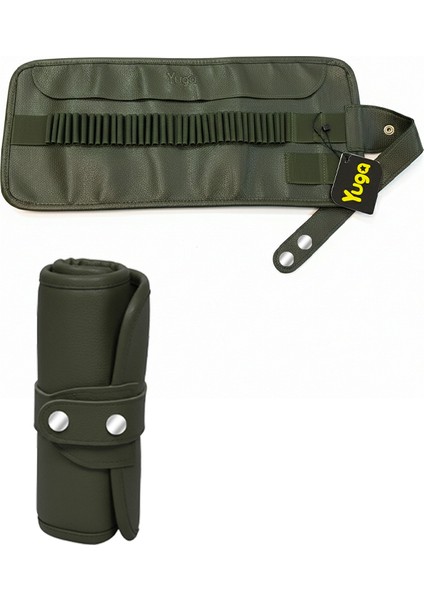 Suni Deri 36 Gözlü Rulo Kalemlik Yeşil fırsatları