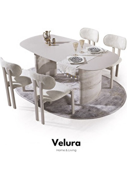 Moon Yemek Odası Takımı (Yemek Masası + 4 Adet Sandalye) modelleri