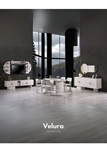 Moon Yemek Odası Takımı (Yemek Masası + 4 Adet Sandalye)