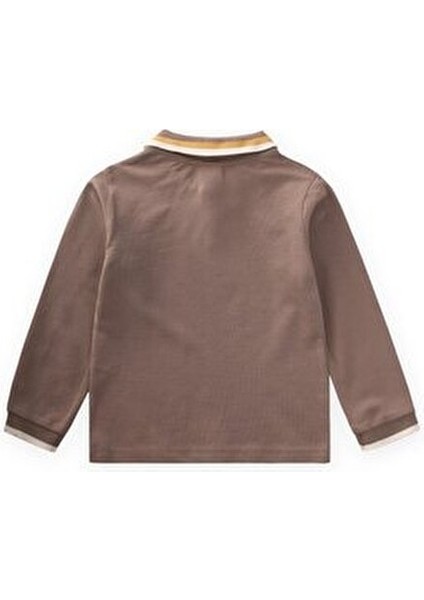 Uzun Kollu Polo Yaka T-Shırt 2-14 Yaş Vizon fiyatları