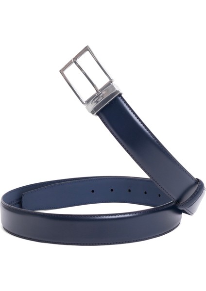 Lacivert Deri Erkek Kemeri (En 3,5 Cm) PC2009L2N fiyatları