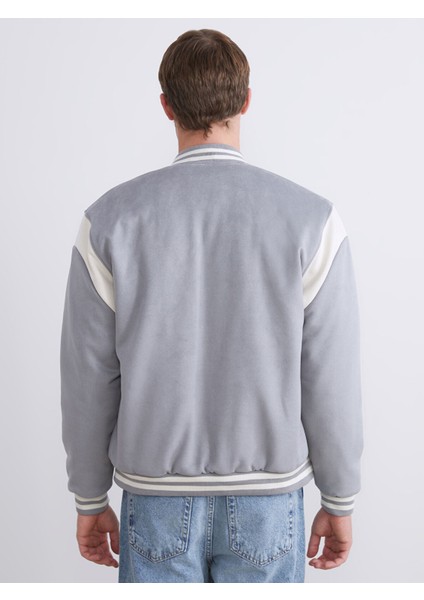 Yeni Sezon Standart Kalıp Uzun Kollu Süet Erkek Kolej Ceket indirimleri