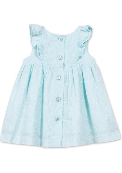 Aqua Fırfırlı Kolsuz Kız Bebek Elbise fiyatları