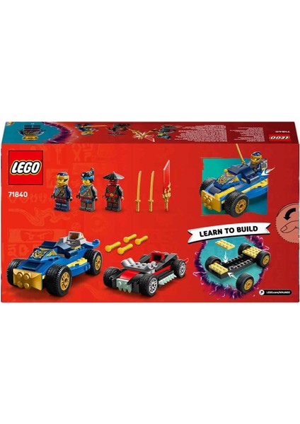 Nınjago Rogue ile Drix Yarış Arabası Düellosu 71840 - 4 Yaş ve Üzeri Çocuklar Için Nya Dahil 3 Minifigür Içeren Yaratıcı Oyuncak Yapım Seti (111 Parça) fırsatları