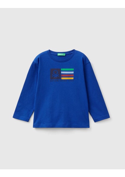 Erkek Bebek Uzun Kol Tshirt 10F2 1/6 Yaş