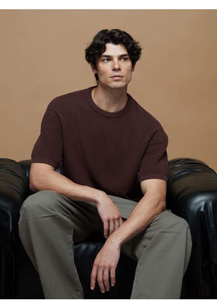 Yeni Sezon Bisiklet Yaka Kısa Kollu Erkek Triko Kazak