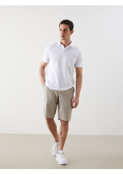Yeni Sezon Standart Kalıp Gabardin Erkek Şort
