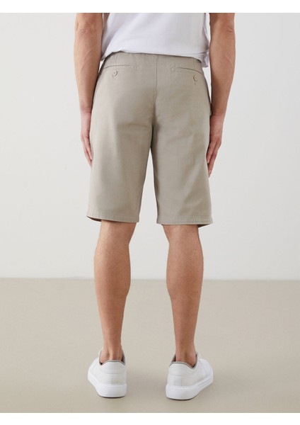 Yeni Sezon Standart Kalıp Gabardin Erkek Şort fırsatları