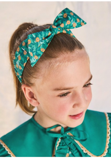 Bollarine Yeşil Fiyonk Kız Çocuk Saç Bandı fırsatları