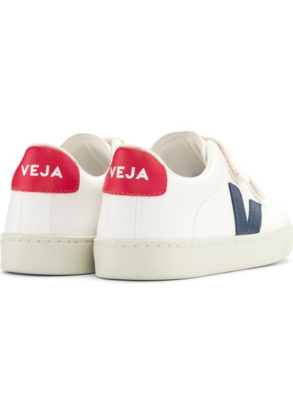 Beyaz Logo Detaylı Unisex Çocuk Deri Sneaker modelleri