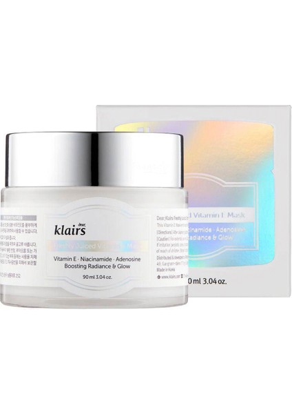 Freshly Juiced Vitamin E Mask E Vitaminli Aydınlatıcı Nemlendirici Maske 90 ml