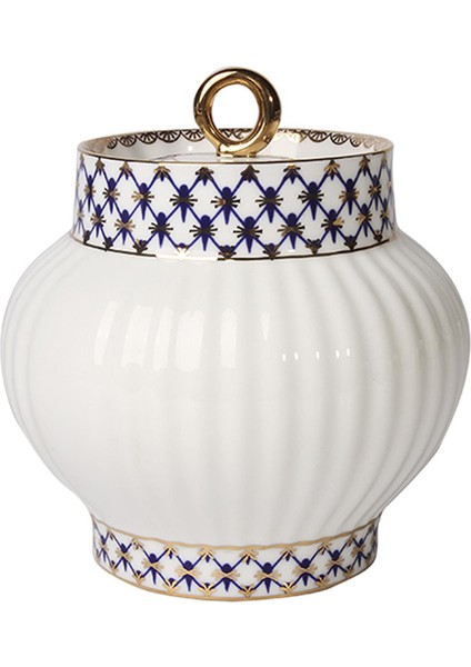 Wave Cobalt Net Mavi Porselen 6 Kişilik 14 Parça Çay Seti modelleri