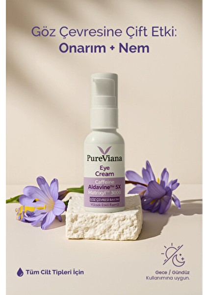 Göz Kremi 30ML – Kafein + Peptit + Hyaluronik Asit – Morluk, Göz Altı Torbası ve Kırışıklık Karşıtı indirimleri