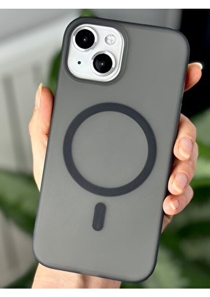 Iphone 15 - 14 ve 13 Uyumlu Kaliteli Gerçek Parmak Izi Bırakmaz Magsafe Özellikli Mat Şeffaf Kılıf fiyatları