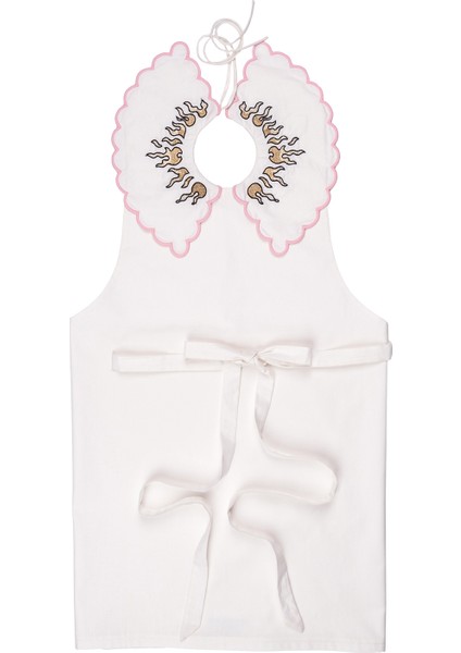 Fire Iı Apron Nakışlı Kız Çocuk Önlük Elbise