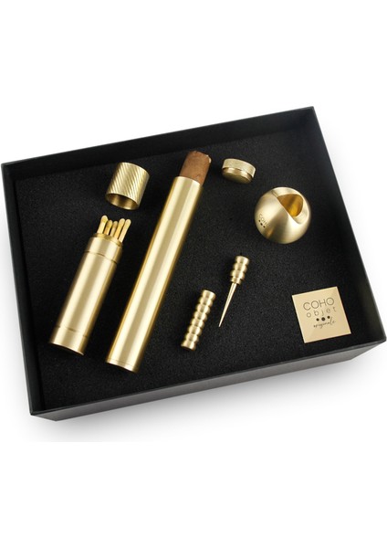 Box Brazen Pirinç Puro Aksesuar Hediye Seti