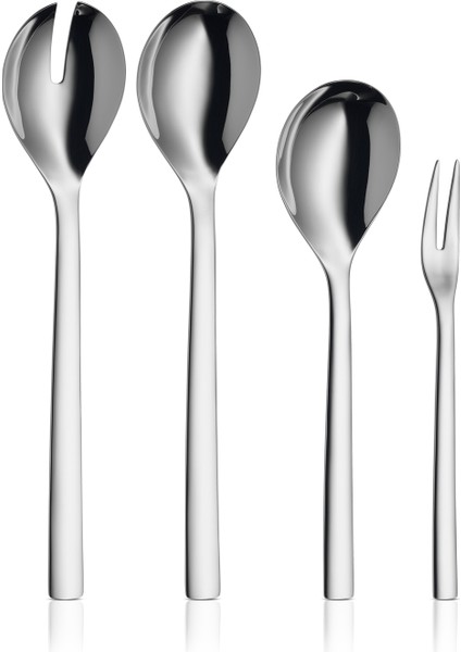 Nuova Çelik 4'lü Salata Servis Seti