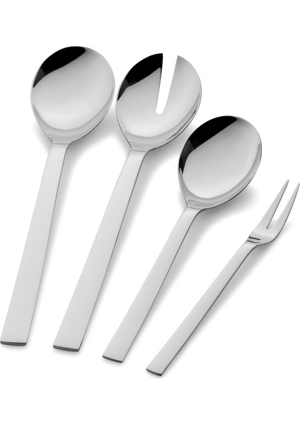 Nuova Çelik 4'lü Salata Servis Seti fiyatları